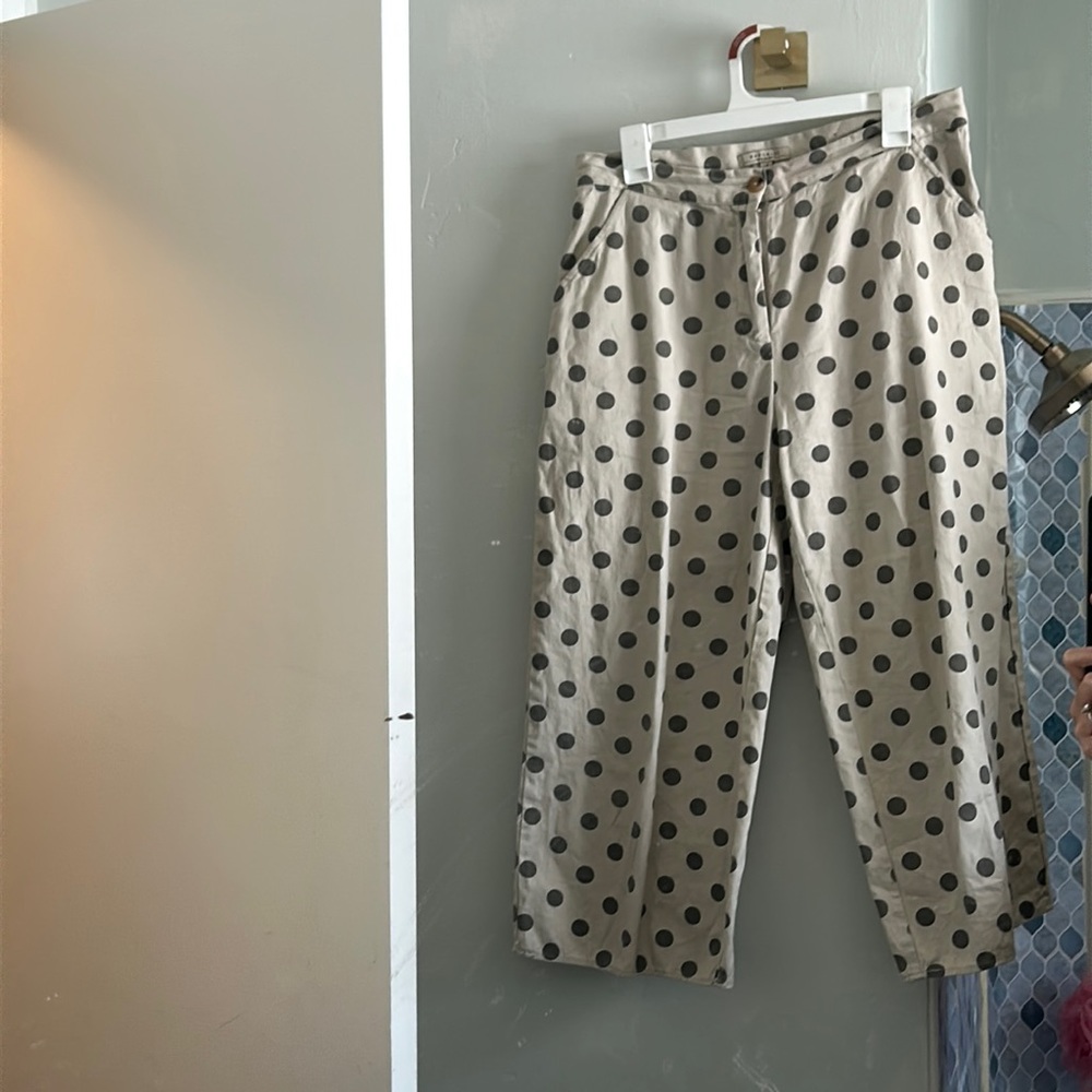 Wide Leg Polka Dot Pants